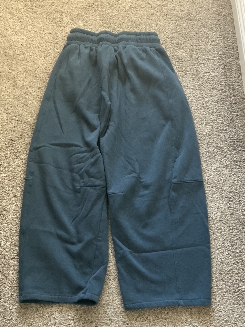 NWT Zenana Outfitters Wide-Leg Barrel Sweatpants - Dusty Blue - Picture 9 of 9